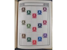 1880/1980 (ca.), alte Sammlung in 3 Bänden, dabei schöne Teile Saar, Danzig und Kolonien sowie Deutschland nach 1945&nbsp;