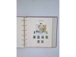 1948/90, in den Hauptnummern augenscheinlich komplette gestempelte Sammlungen Berlin 1948-90 und DDR 1949-90, sowie eine fast