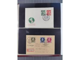1949/79 (ca.), interessante Sammlung FDC und ETB, dabei U.a. amtliche ETB Berlin sowie FDC Bund Mi. 116, 117-20, 121-22, 143-
