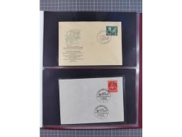 1949/79 (ca.), interessante Sammlung FDC und ETB, dabei U.a. amtliche ETB Berlin sowie FDC Bund Mi. 116, 117-20, 121-22, 143-