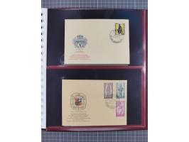1949/79 (ca.), interessante Sammlung FDC und ETB, dabei U.a. amtliche ETB Berlin sowie FDC Bund Mi. 116, 117-20, 121-22, 143-