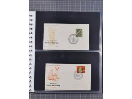 1949/79 (ca.), interessante Sammlung FDC und ETB, dabei U.a. amtliche ETB Berlin sowie FDC Bund Mi. 116, 117-20, 121-22, 143-