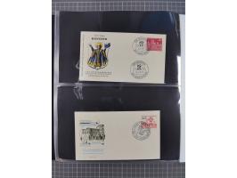 1949/79 (ca.), interessante Sammlung FDC und ETB, dabei U.a. amtliche ETB Berlin sowie FDC Bund Mi. 116, 117-20, 121-22, 143-