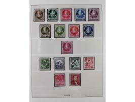 1949/80 (ca.), postfrische (vereinzelt ungebrauchte) und zusätzlich gestempelte Sammlungen Bund, Berlin und DDR in 3 Kartons,