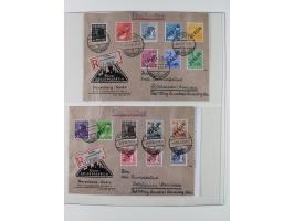 1949/80 (ca.), postfrische (vereinzelt ungebrauchte) und zusätzlich gestempelte Sammlungen Bund, Berlin und DDR in 3 Kartons,