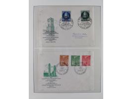 1949/80 (ca.), postfrische (vereinzelt ungebrauchte) und zusätzlich gestempelte Sammlungen Bund, Berlin und DDR in 3 Kartons,