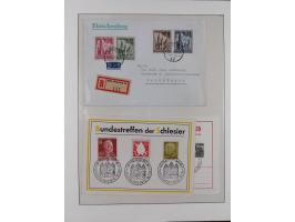 1949/80 (ca.), postfrische (vereinzelt ungebrauchte) und zusätzlich gestempelte Sammlungen Bund, Berlin und DDR in 3 Kartons,