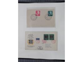 1949/80 (ca.), postfrische (vereinzelt ungebrauchte) und zusätzlich gestempelte Sammlungen Bund, Berlin und DDR in 3 Kartons,