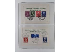 1949/80 (ca.), postfrische (vereinzelt ungebrauchte) und zusätzlich gestempelte Sammlungen Bund, Berlin und DDR in 3 Kartons,