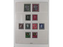 1949/80 (ca.), postfrische (vereinzelt ungebrauchte) und zusätzlich gestempelte Sammlungen Bund, Berlin und DDR in 3 Kartons,