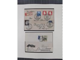 1949/80 (ca.), postfrische (vereinzelt ungebrauchte) und zusätzlich gestempelte Sammlungen Bund, Berlin und DDR in 3 Kartons,