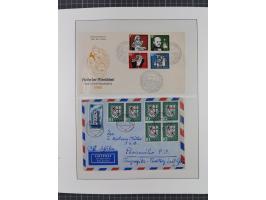 1949/80 (ca.), postfrische (vereinzelt ungebrauchte) und zusätzlich gestempelte Sammlungen Bund, Berlin und DDR in 3 Kartons,