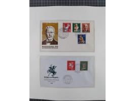 1949/80 (ca.), postfrische (vereinzelt ungebrauchte) und zusätzlich gestempelte Sammlungen Bund, Berlin und DDR in 3 Kartons,