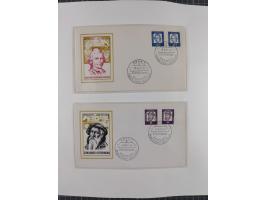 1949/80 (ca.), postfrische (vereinzelt ungebrauchte) und zusätzlich gestempelte Sammlungen Bund, Berlin und DDR in 3 Kartons,