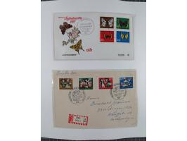 1949/80 (ca.), postfrische (vereinzelt ungebrauchte) und zusätzlich gestempelte Sammlungen Bund, Berlin und DDR in 3 Kartons,