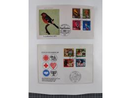 1949/80 (ca.), postfrische (vereinzelt ungebrauchte) und zusätzlich gestempelte Sammlungen Bund, Berlin und DDR in 3 Kartons,