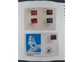 1949/80 (ca.), postfrische (vereinzelt ungebrauchte) und zusätzlich gestempelte Sammlungen Bund, Berlin und DDR in 3 Kartons,