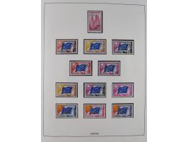 1949/79, postfrische und zusätzlich gestempelte Sammlung, in den Hauptnummern komplett, einschließlich Vor- und Mitläufern, d