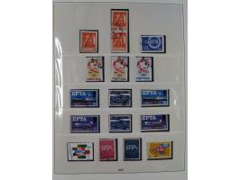 1949/79, postfrische und zusätzlich gestempelte Sammlung, in den Hauptnummern komplett, einschließlich Vor- und Mitläufern, d