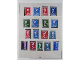 1949/79, postfrische und zusätzlich gestempelte Sammlung, in den Hauptnummern komplett, einschließlich Vor- und Mitläufern, d