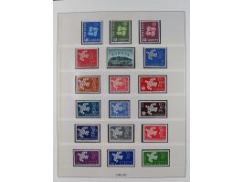 1949/79, postfrische und zusätzlich gestempelte Sammlung, in den Hauptnummern komplett, einschließlich Vor- und Mitläufern, d