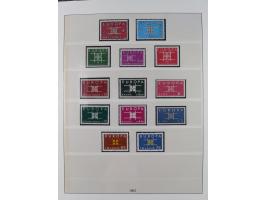 1949/79, postfrische und zusätzlich gestempelte Sammlung, in den Hauptnummern komplett, einschließlich Vor- und Mitläufern, d