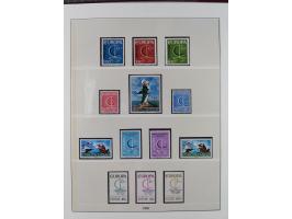 1949/79, postfrische und zusätzlich gestempelte Sammlung, in den Hauptnummern komplett, einschließlich Vor- und Mitläufern, d