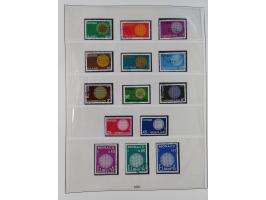 1949/79, postfrische und zusätzlich gestempelte Sammlung, in den Hauptnummern komplett, einschließlich Vor- und Mitläufern, d