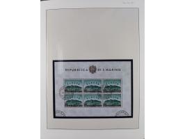 1949/79, postfrische und zusätzlich gestempelte Sammlung, in den Hauptnummern komplett, einschließlich Vor- und Mitläufern, d