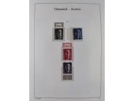 1945/78, postfrische und meist zusätzlich gestempelte Sammlung, in den Hauptnummern komplett, dabei Renner-Kleinbogen und Vög