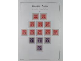 1945/78, postfrische und meist zusätzlich gestempelte Sammlung, in den Hauptnummern komplett, dabei Renner-Kleinbogen und Vög