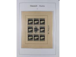 1945/78, postfrische und meist zusätzlich gestempelte Sammlung, in den Hauptnummern komplett, dabei Renner-Kleinbogen und Vög