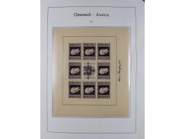 1945/78, postfrische und meist zusätzlich gestempelte Sammlung, in den Hauptnummern komplett, dabei Renner-Kleinbogen und Vög