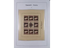 1945/78, postfrische und meist zusätzlich gestempelte Sammlung, in den Hauptnummern komplett, dabei Renner-Kleinbogen und Vög