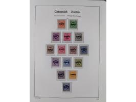 1945/78, postfrische und meist zusätzlich gestempelte Sammlung, in den Hauptnummern komplett, dabei Renner-Kleinbogen und Vög
