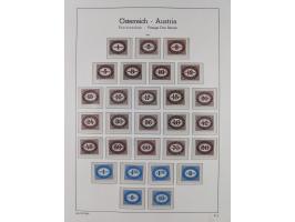 1945/78, postfrische und meist zusätzlich gestempelte Sammlung, in den Hauptnummern komplett, dabei Renner-Kleinbogen und Vög