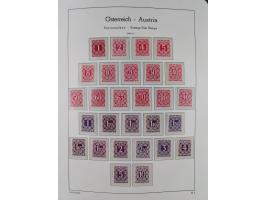 1945/78, postfrische und meist zusätzlich gestempelte Sammlung, in den Hauptnummern komplett, dabei Renner-Kleinbogen und Vög