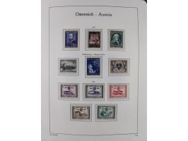 1945/78, postfrische und meist zusätzlich gestempelte Sammlung, in den Hauptnummern komplett, dabei Renner-Kleinbogen und Vög