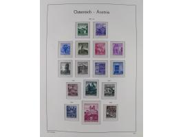 1945/78, postfrische und meist zusätzlich gestempelte Sammlung, in den Hauptnummern komplett, dabei Renner-Kleinbogen und Vög