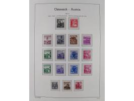 1945/78, postfrische und meist zusätzlich gestempelte Sammlung, in den Hauptnummern komplett, dabei Renner-Kleinbogen und Vög