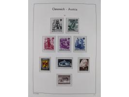 1945/78, postfrische und meist zusätzlich gestempelte Sammlung, in den Hauptnummern komplett, dabei Renner-Kleinbogen und Vög