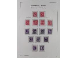 1945/78, postfrische und meist zusätzlich gestempelte Sammlung, in den Hauptnummern komplett, dabei Renner-Kleinbogen und Vög