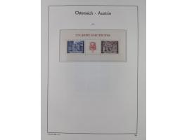 1945/78, postfrische und meist zusätzlich gestempelte Sammlung, in den Hauptnummern komplett, dabei Renner-Kleinbogen und Vög
