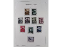 1945/78, postfrische und meist zusätzlich gestempelte Sammlung, in den Hauptnummern komplett, dabei Renner-Kleinbogen und Vög