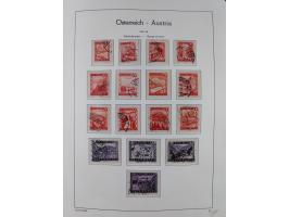 1945/78, postfrische und meist zusätzlich gestempelte Sammlung, in den Hauptnummern komplett, dabei Renner-Kleinbogen und Vög