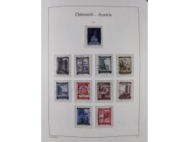 1945/78, postfrische und meist zusätzlich gestempelte Sammlung, in den Hauptnummern komplett, dabei Renner-Kleinbogen und Vög