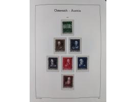 1945/78, postfrische und meist zusätzlich gestempelte Sammlung, in den Hauptnummern komplett, dabei Renner-Kleinbogen und Vög
