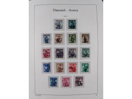 1945/78, postfrische und meist zusätzlich gestempelte Sammlung, in den Hauptnummern komplett, dabei Renner-Kleinbogen und Vög
