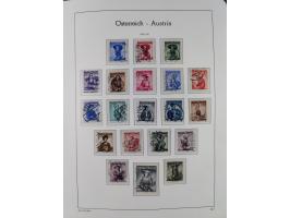 1945/78, postfrische und meist zusätzlich gestempelte Sammlung, in den Hauptnummern komplett, dabei Renner-Kleinbogen und Vög