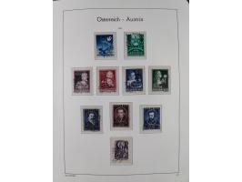 1945/78, postfrische und meist zusätzlich gestempelte Sammlung, in den Hauptnummern komplett, dabei Renner-Kleinbogen und Vög